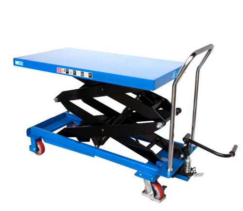 Vulcan® Double Scissor Lift Table; Platform Size W x D mm: 1200 x 610; 1000kg; Steel; Blue