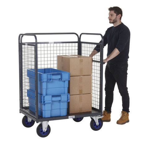 PADT308Y | This range of large heavy duty distribution trolleys are designed to move heavy goodswhilst being easily manoeuvrable, suitable for a range of environments. The trucks aremanufactured in a robust steel material with strong timber platforms andsteel frames, that hold up to 100kg each.