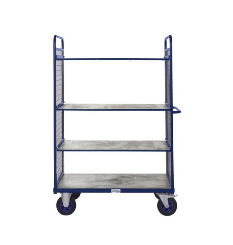 PADT310YBL | This range of large heavy duty distribution trolleys are designed to move heavy goods whilst being easily manoeuvrable, suitable for a range of environments. The trucks are manufactured in a robust steel material with strong timber platforms and steel frames, that hold up to 100kg each.