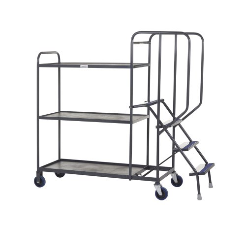Stepped Picking Trolley, 3 Tier, 4 Step, 1000 x 500 Timber  PAOP205Y