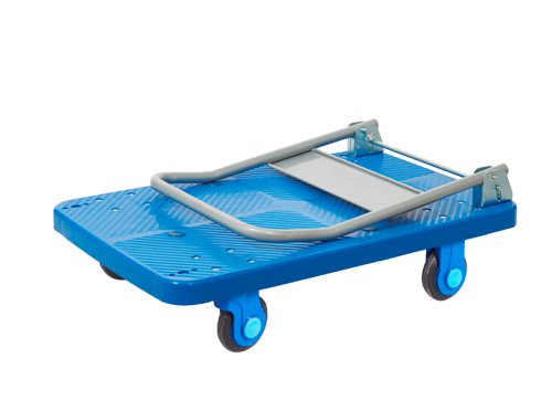 Proplaz® Super Silent Platform Trolley; Super Silent Castors; Steel/Plastic; 300kg; Blue/Grey
