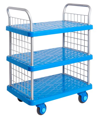 Constructed from re-inforced polypropylene shelvesIdeal for hospitals, libraries, laboratories, offices, warehouses, workshops etcLightweight, hygienic & easy to cleanAnti-slip discs on all platforms & shelves prevent your goods from slippingStrong sub-structure on all units for greater load capacity