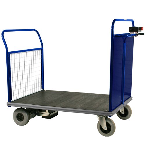 Powered Platform Truck - Steel End with Mesh Opp End - Small