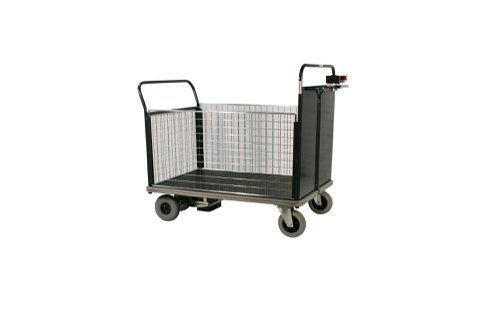 Powered Platform Truck - Steel End with 2 Mesh Sides & Opp End - Large PWPT424Y