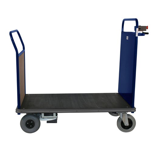 Powered Platform Truck - Steel End with Timber Opp End - Small PWPT412YBL