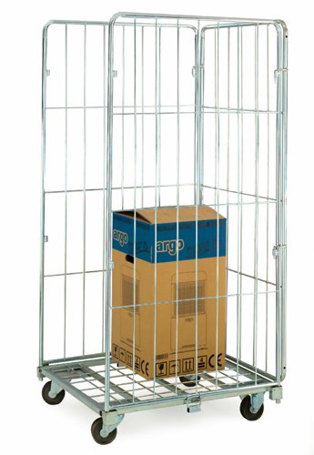 Demountable Roll Container; 3 Sides; Internal Height mm: 1360; 500kg; Silver