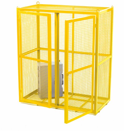 Security Cage; 1680 x 1400 x 700; Double Door; 500kg; Yellow