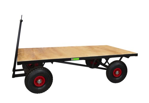HD TURNTABLE TRUCK - 1500 x 750mm Platform - Flat Deck - 355mm Cushion Wheels