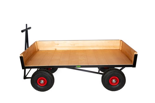 HD TURNTABLE TRUCK - 1500 x 750mm Platform - 200mm Deep Slide in Sides - 355mm Cushion Wheels