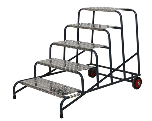 SWW05C | These Climb-It® Wide Work Steps with chequer plate treads are manufactured from strong tubular steel. This range comes with optional side handrails for extra support when in use.