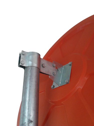 Traffic Mirror with Hoods; 600mm dia; Orange | TMH60Z | GPC Industries Ltd