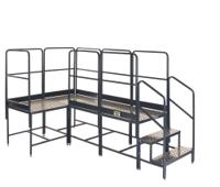 Platform System-4 (3x1 corner)x500Hmm Plat.-1 Tread Unit&8 Guards