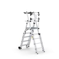 CLIMB-IT® FOLDING TELESCOPIC LARGE PLATFORM STEP with SAFETY GATES - 5+2 Tread