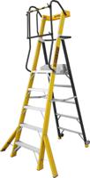 Climb-It® Glass Fibre Podium Step; 5 Tread; 150kg; Yellow/Black