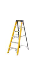 Climb-It® Glass Fibre Swingback Stepladder; 5 Tread; 150kg; Yellow/Black