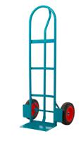 Apollo Heavy Duty Sack Truck; P Handle; Puncture Proof Wheels; Steel; 250kg; Teal
