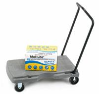 3 Position Handle Platform Trolley; 790 x 500 x 800; Fixed/Swivel Castors; Steel/Plastic; 180kg; Grey/Black
