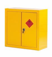 Heavy Duty Hazardous Substance Storage Cupboard; 1 Shelf; Double Door;Yellow