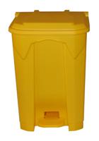 Pedal Bin; 50L; Polypropylene; Yellow