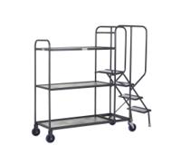 Stepped Picking Trolley, 3 Tier, 4 Step, 1000 x 500 Timber