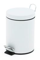 Pedal Bin; 3L; Steel; White