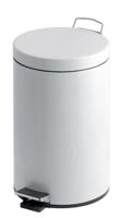 Pedal Bin; 12L; Steel; White