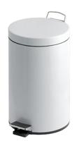 Pedal Bin; 20L; Steel; White