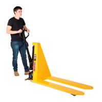 Vulcan® Electric High Lift Pallet Truck; Fork Length mm: 1170; Width Over Forks mm: 540; 1000kg; Steel; Yellow