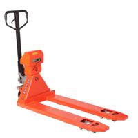 Vulcan® Premium Weigh Scale Pallet Truck; Fork Length mm: 1150; Width Over Forks mm: 540; 2000kg; Steel; Orange