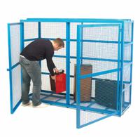 Security Cage; 1630 x 2070 x 700; Double Door; 500kg; Blue