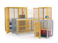 Security Cage; 880 x 1400 x 700; Double Door; 500kg; Silver
