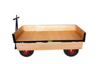 HD TURNTABLE TRUCK - 1500 x 750mm Platform - 200mm Deep Hinged Sides - 355mm Cushion Wheels