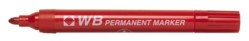 Contract Permanent Marker Bullet Tip Red 860002 [Box 10]