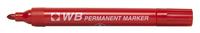 Contract Permanent Marker Bullet Tip Red 860002 [Box 10]
