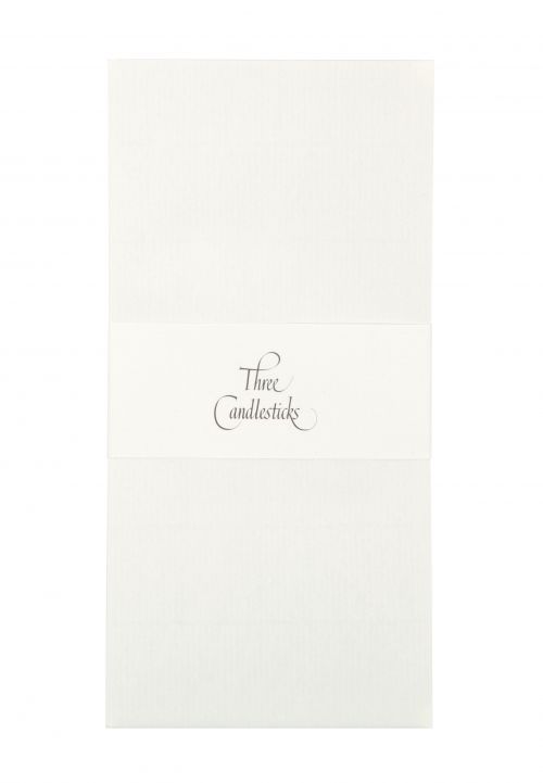 Three Candlestick 89x187mm White Envelopes
