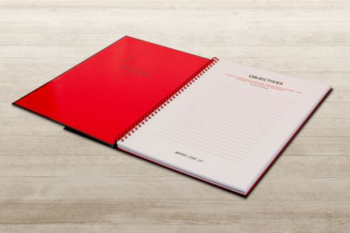 Black n' Red Wirebound Recycled Ruled Hardback Notebook A4 (Pack of 5) 100080189