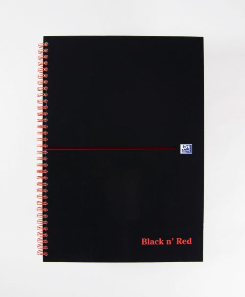 Black n' Red A-Z Wirebound Hardback Notebook A4 (Pack of 5) 100080232