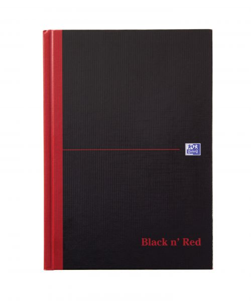 Black n' Red Casebound Hardback Single Cash Book A5 (Pack of 5) 100080414
