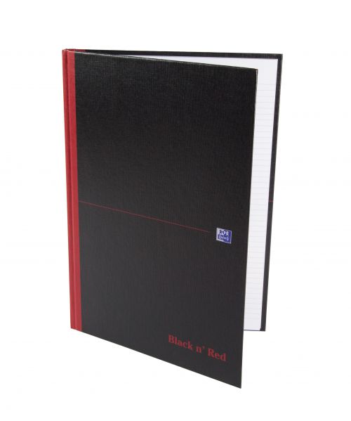 Black n' Red Narrow Ruled Casebound Hardback Notebook A4 (Pack of 5) 100080474