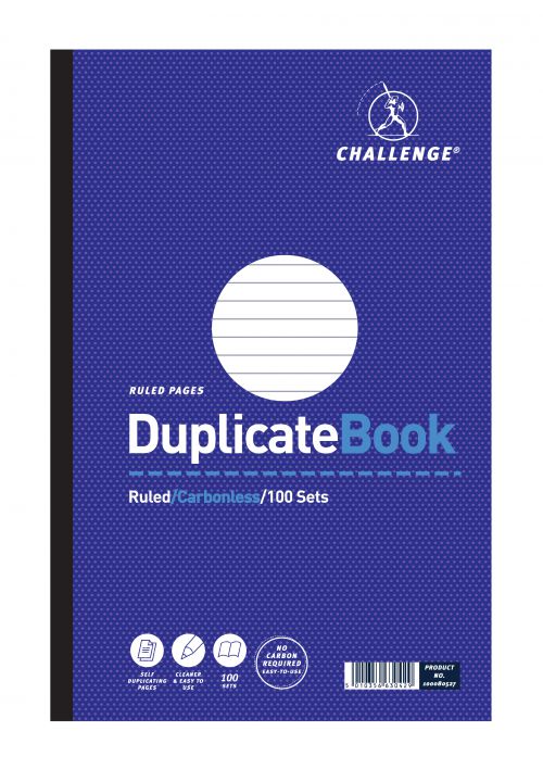 Challenge Duplicate Book 297x195mm Ruled 100sets 100080527