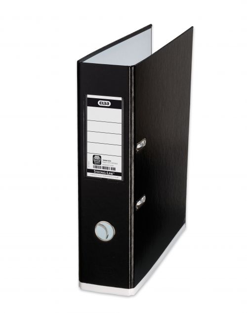 Elba My Colour Lever Arch File A4 Black and White 100081033