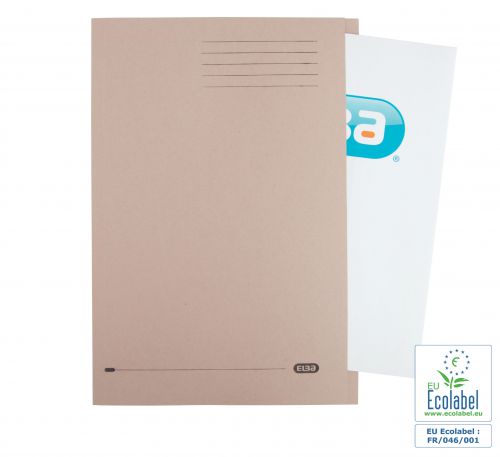 Elba A4 Square Cut Folder Recycled Lightweight 180gsm Manilla Buff Ref 100090117 [Pack 100]