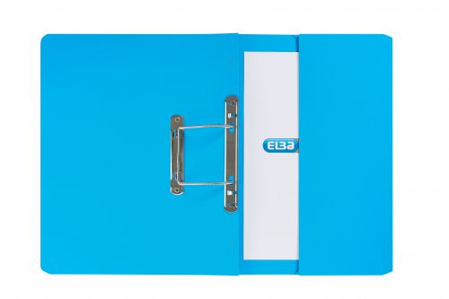 GX30113 Elba Spring Pocket File Mediumweight Foolscap Blue (Pack of 25) 100090146