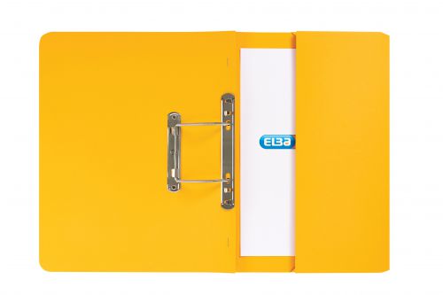 Elba Spring Pocket File Mediumweight Foolscap Yellow (Pack of 25) 100090150 GX30119 Buy online at Office 5Star or contact us Tel 01594 810081 for assistance