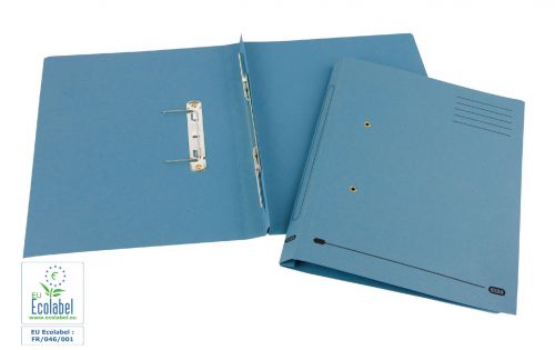 Elba Spirosort Transfer Spring File Recycled 315gsm 35mm Foolscap Blue