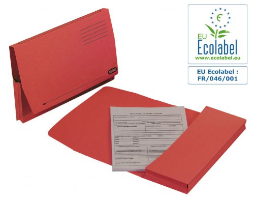 Elba Full Flap Document Wallet Red