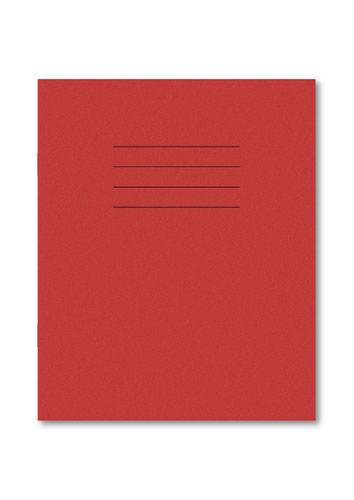 Hamelin Exercise Book 203X165mm 8mm Ruled and Margin 80 Pages/40 Sheets Red 100 Per Carton