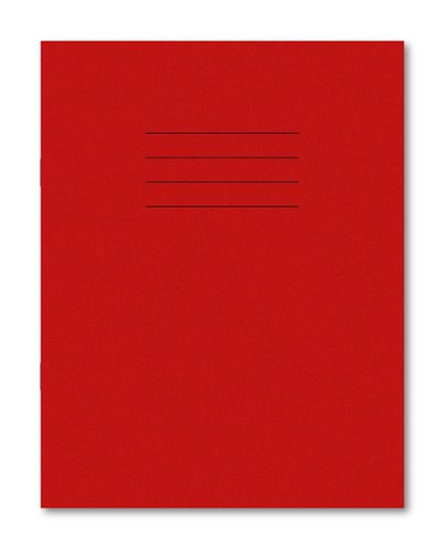 Hamelin Exercise Book 229X178mm 6mm Ruled and Margin 80 Pages/40 Sheets Red Pack 100
