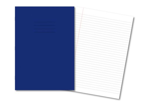 Hamelin Exercise Book A4 8mm Ruled and Margin 80 Pages/40 Sheets Dark Blue Pack 50