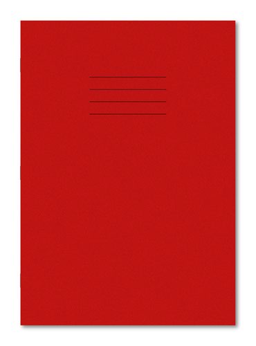 Hamelin Exercise Book A4 8mm Ruled / Plain Alt 64 Pages/32 Sheets Red 50 Per Carton